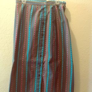Vintage reversible mid skirt